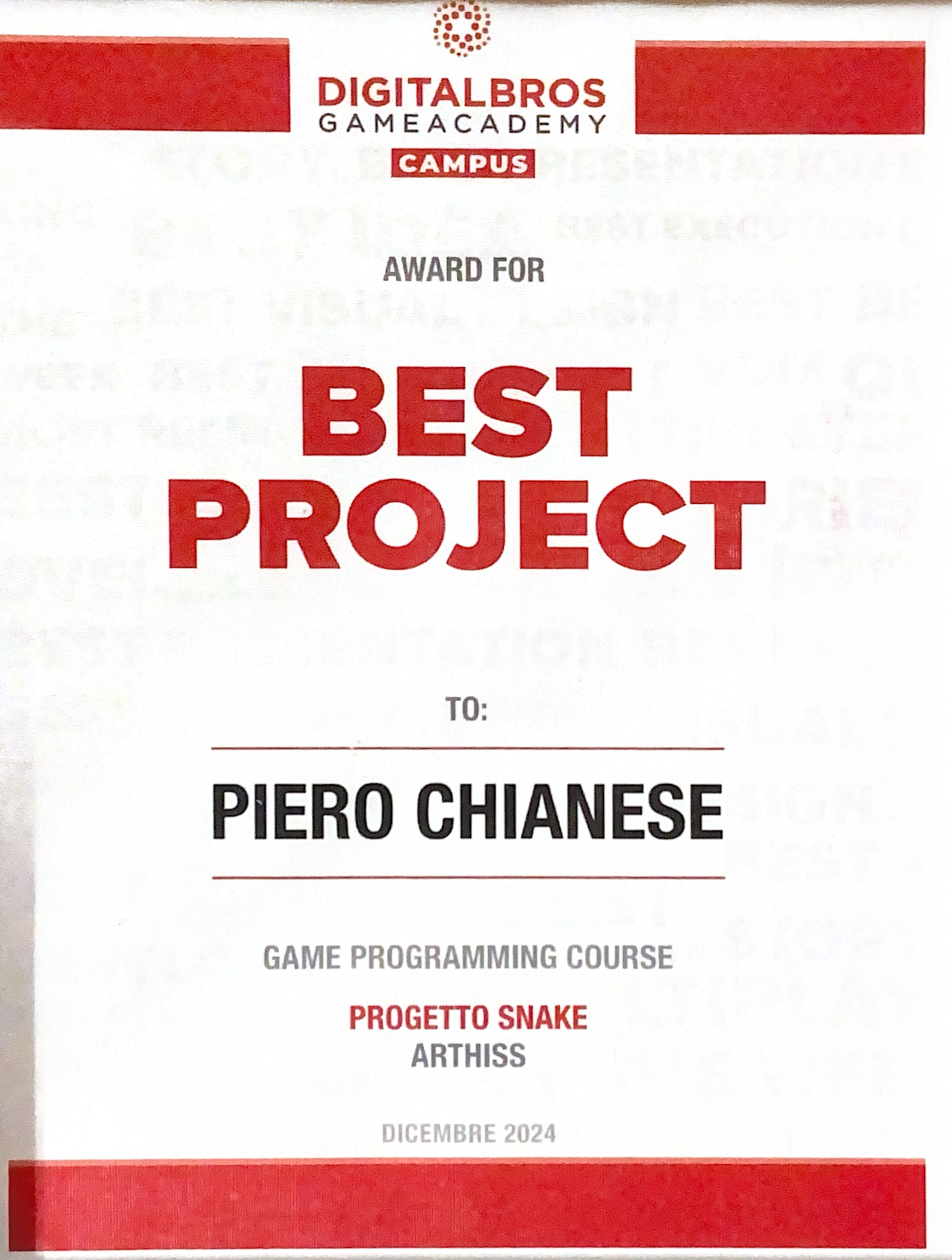 Best Project Award